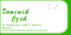 dominik czeh business card